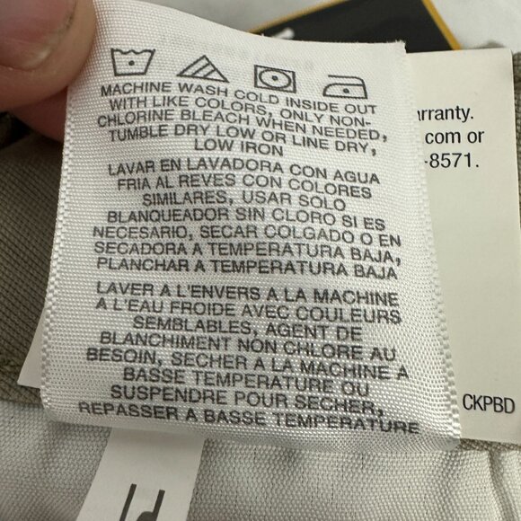 Lee Womens Bermuda Shorts Size 16 Mushroom Beige Casual Stretch Cotton Blend - Picture 7 of 10